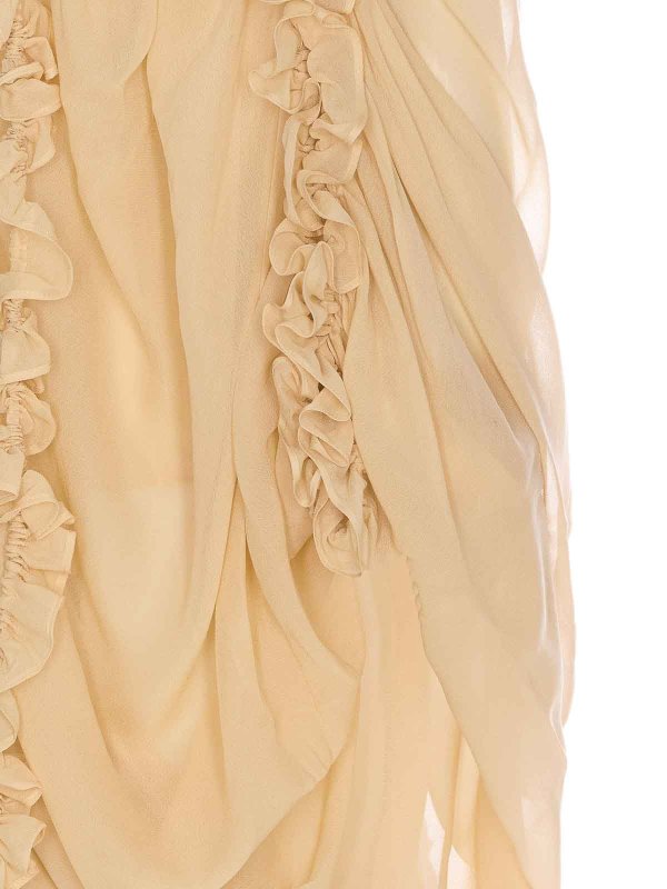 The Best Shops ZIMMERMANN: blouses - Heavily Gathered Blouse Deep V-Neckline