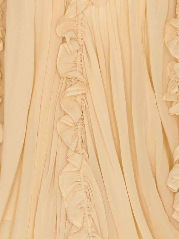 Heavily Gathered Blouse Deep V-Neckline shop online: ZIMMERMANN