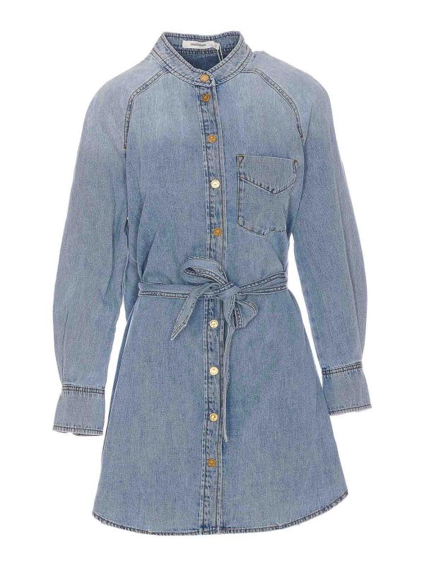 ZIMMERMANN: ニーレングスドレス - 膝丈ドレス - ブルー