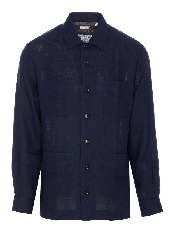 BRUNELLO CUCINELLI: Hemden - Hemd - Blau