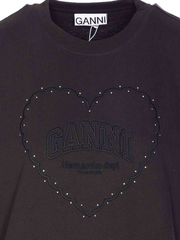Camiseta - Gris shop online: GANNI