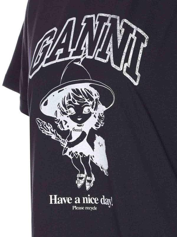 The Best Shops GANNI: Camisetas - Camiseta - Azul