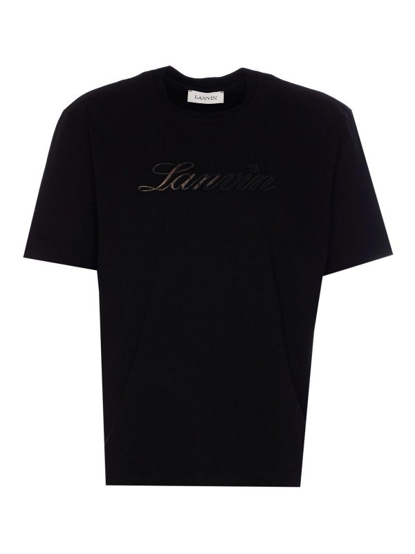 LANVIN: t-shirts - Balck T-Shirt