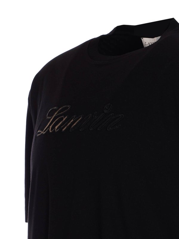 The Best Shops LANVIN: t-shirts - Balck T-Shirt
