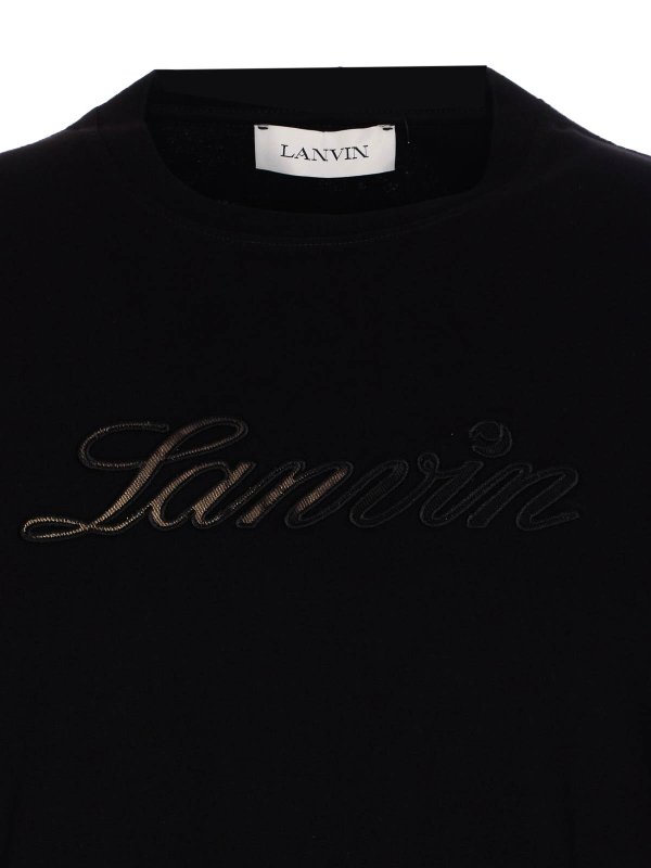 Balck T-Shirt shop online: LANVIN