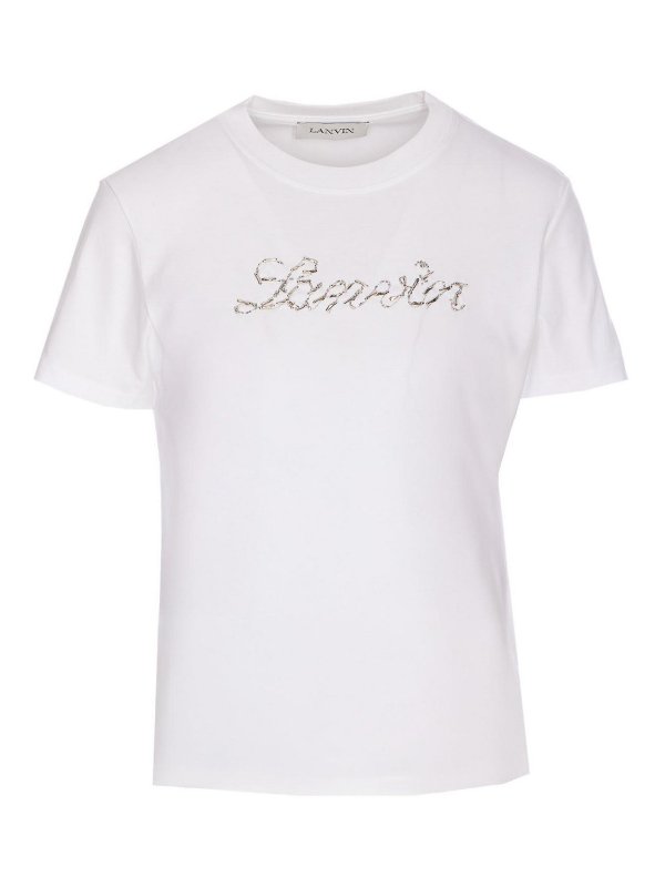 LANVIN: T-shirts - T-Shirt - Weiß