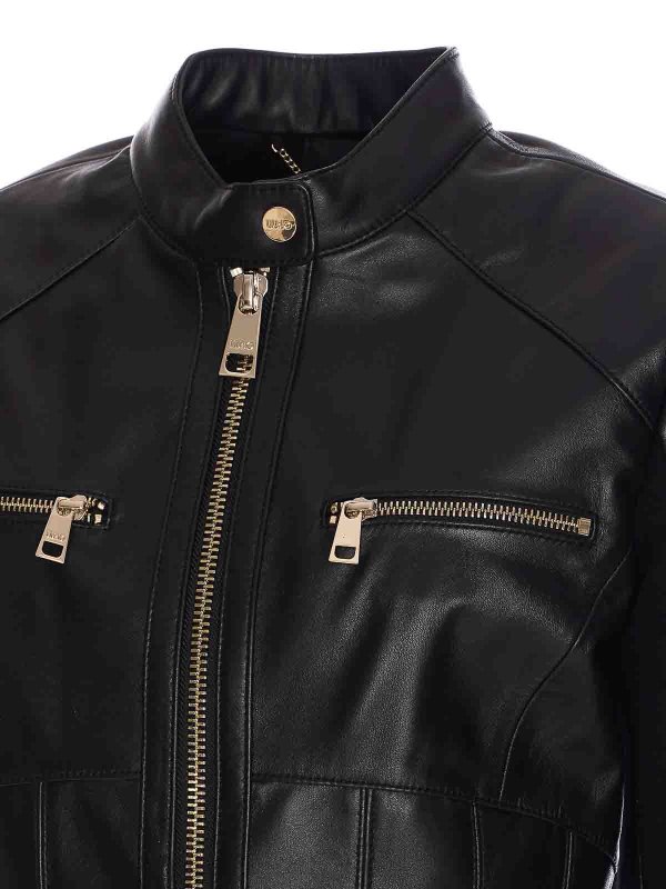 The Best Shops Liu Jo: レザージャケット - レザージャケット - 黒