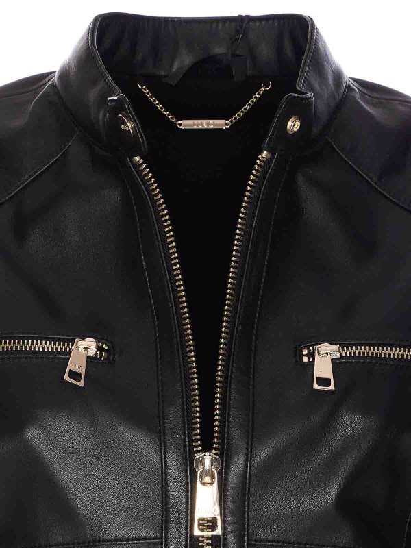 レザージャケット - 黒 shop online: Liu Jo