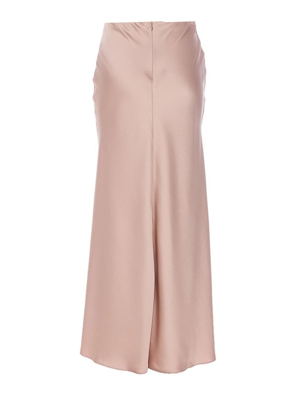 Liu Jo Pink Satin Effect Skirt - Nude & Neutrals