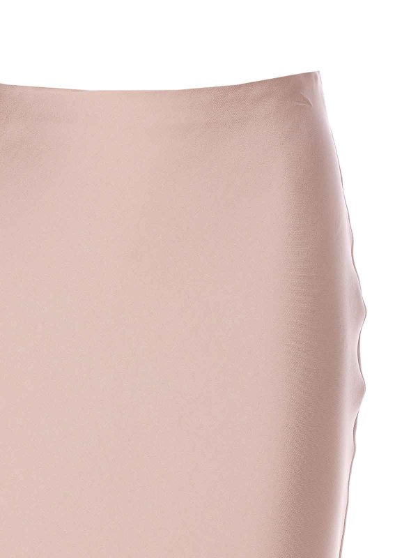 Liu Jo Pink Satin Effect Skirt - Nude & Neutrals