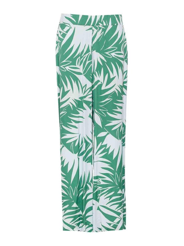 Liu Jo: Pantalons casual - Pantalons Décontractés - Vert