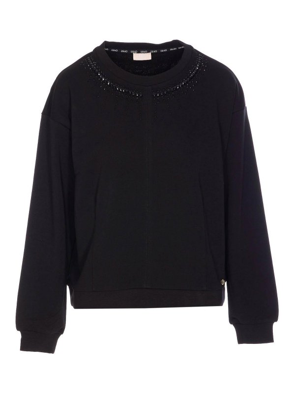 Liu Jo: Sweatshirts & Sweaters - Black Sweatshirt