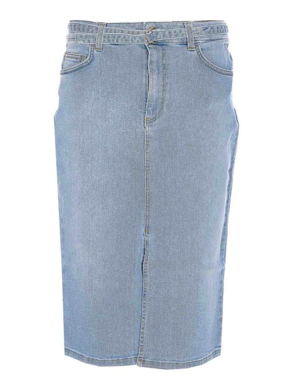 Liu Jo: ニーレングススカート＆ミディ丈 - 膝丈/ミディスカート - ブルー