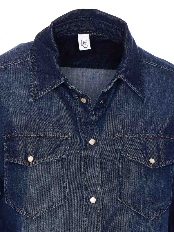 シャツ - ブルー shop online: Liu Jo