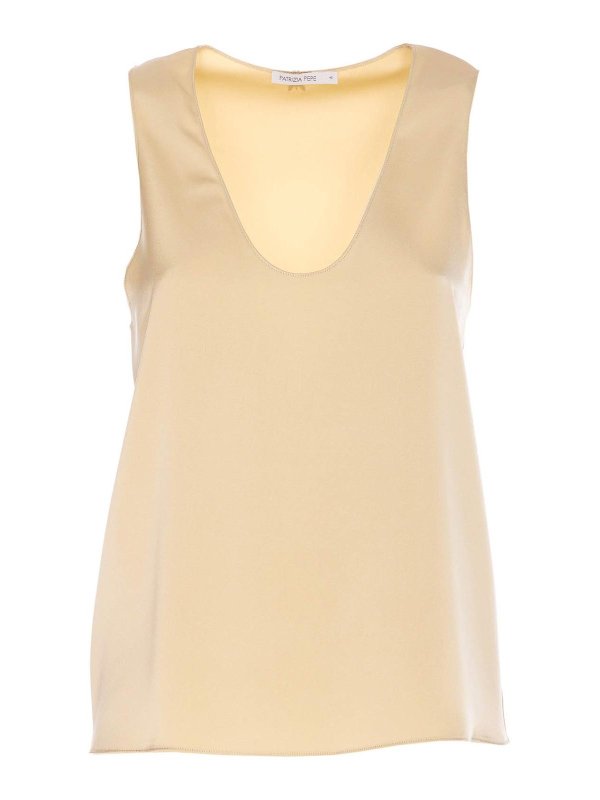 PATRIZIA PEPE: トップス＆タンクトップ - トップ/タンクトップ - ベージュ