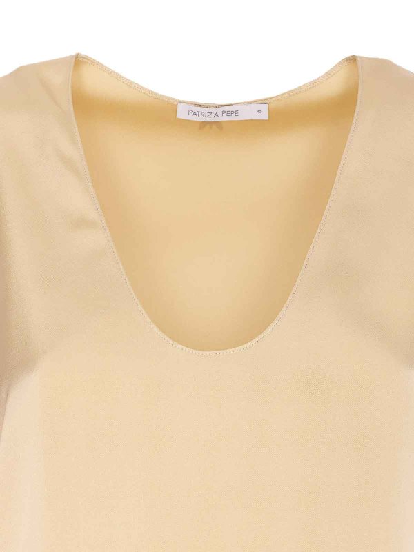 トップ/タンクトップ - ベージュ shop online: PATRIZIA PEPE
