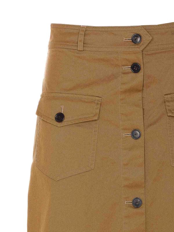 Chatain Jupe Longue Skirt shop online: SAINT LAURENT