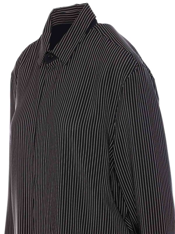 The Best Shops SAINT LAURENT: shirts - Black And White Striped Shirt
