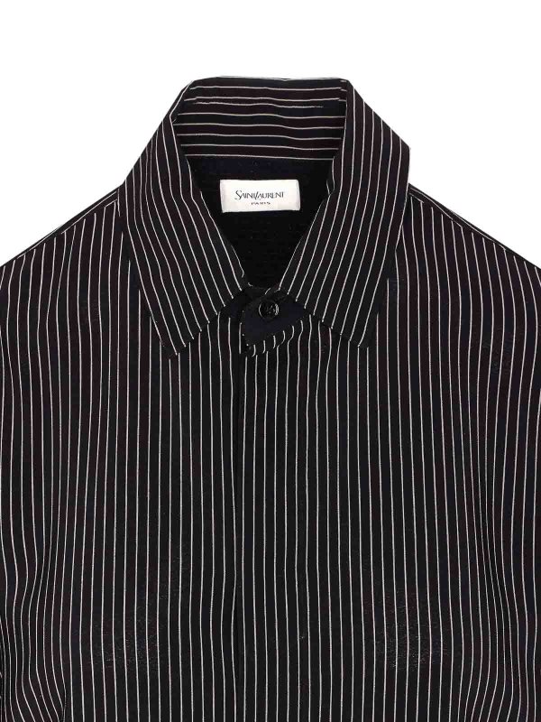 Black And White Striped Shirt shop online: SAINT LAURENT
