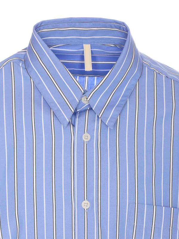 シャツ - ブルー shop online: SUNFLOWER