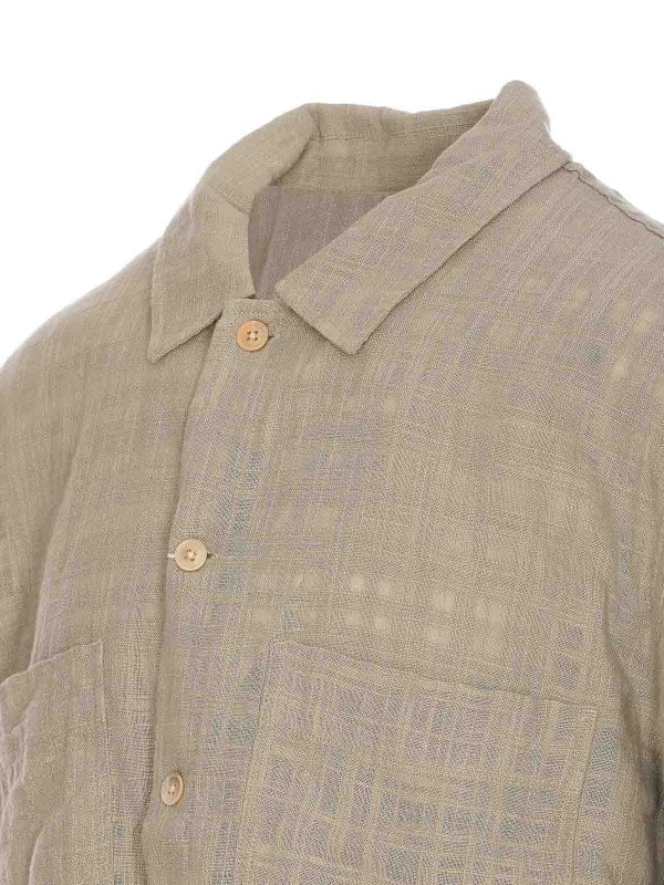 The Best Shops SUNFLOWER: shirts - Green Adam Shirt Frontal Buttons Closure