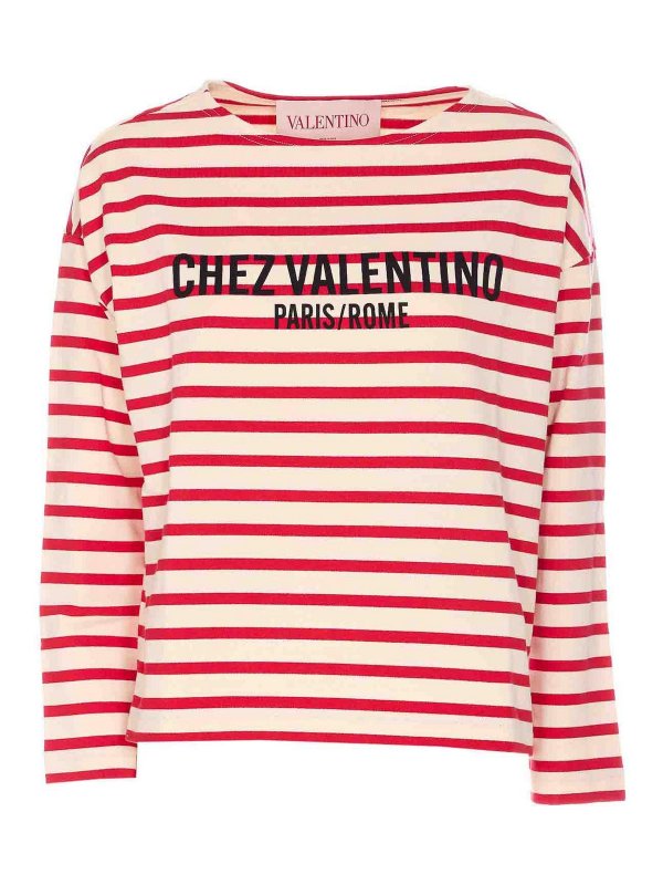 VALENTINO GARAVANI: Tシャツ - Tシャツ - 赤