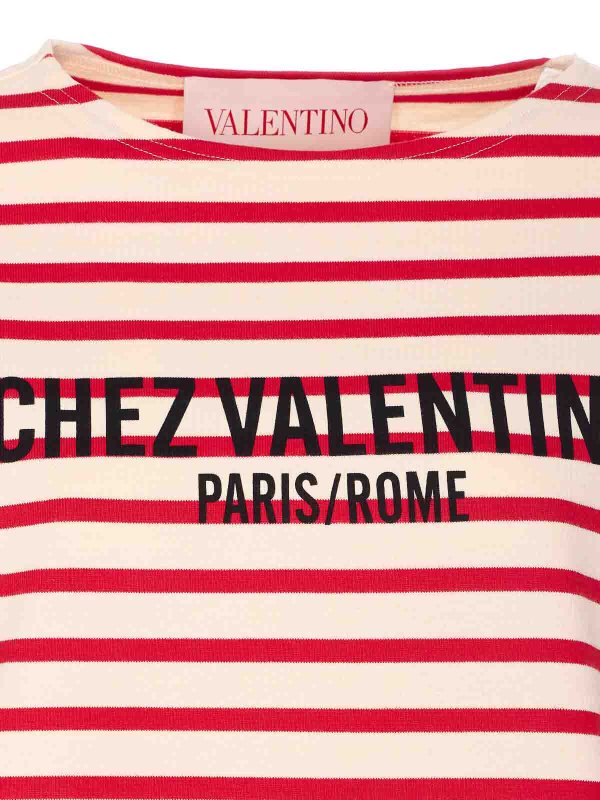 Tシャツ - 赤 shop online: VALENTINO GARAVANI