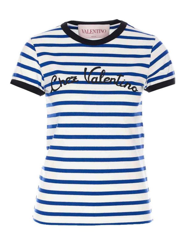 VALENTINO GARAVANI: クルーネック - クルーネック - ブルー