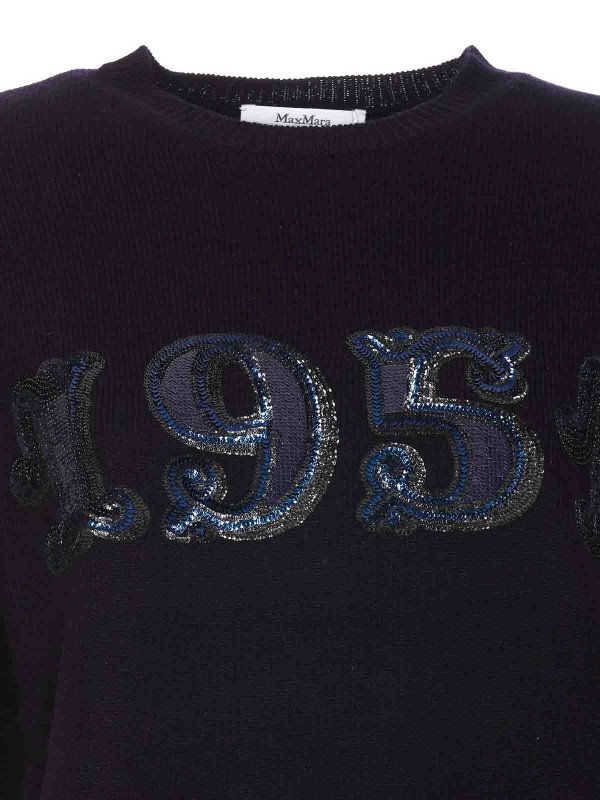 クルーネック - ブルー shop online: Max Mara