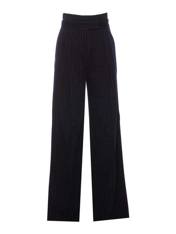 Max Mara: カジュアルトラウザー - カジュアルパンツ - ブルー