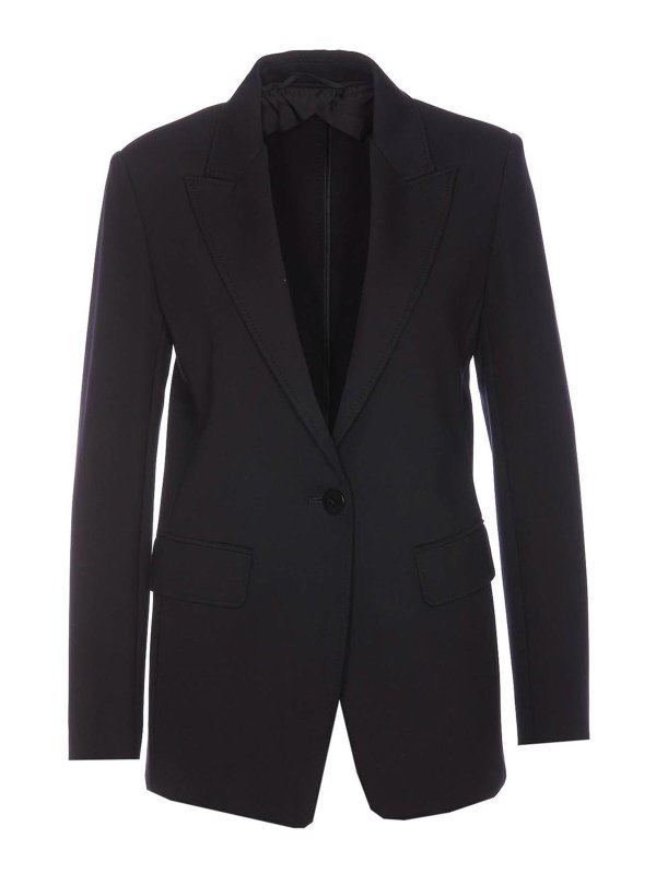 MAX MARA STUDIO: カジュアルジャケット - カジュアルジャケット - 黒