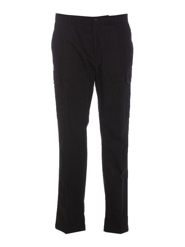 MONCLER: Pantalones casual - Pantalón Casual - Negro