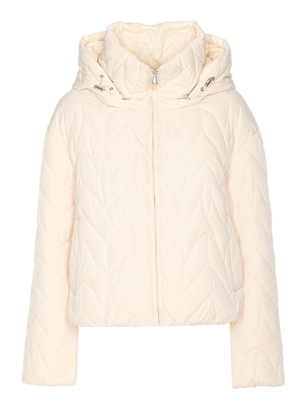 PATRIZIA PEPE: Vestes-rembourrees - Blouson Rembourré - Blanc