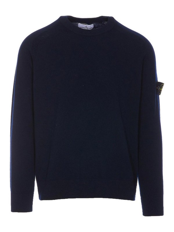 STONE ISLAND: クルーネック - クルーネック - ブルー