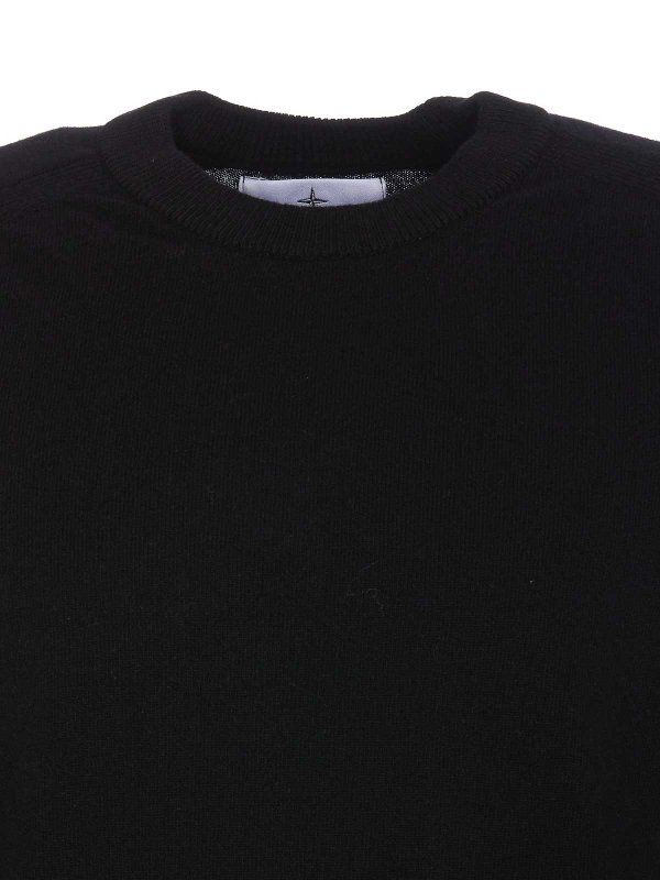 クルーネック - 黒 shop online: STONE ISLAND