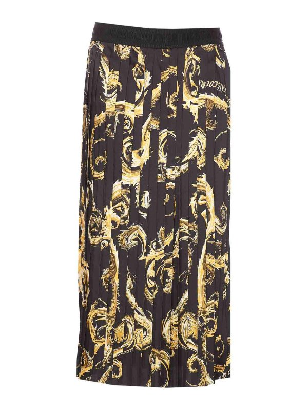 VERSACE JEANS: Jupes midi et au genou - Jupe Midi - Bleu