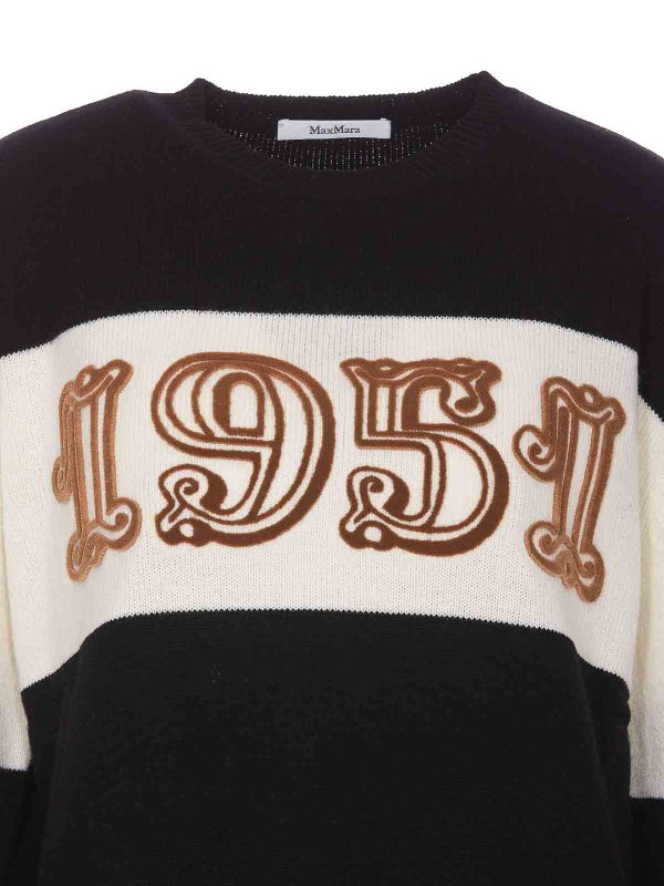 クルーネック - 黒 shop online: Max Mara