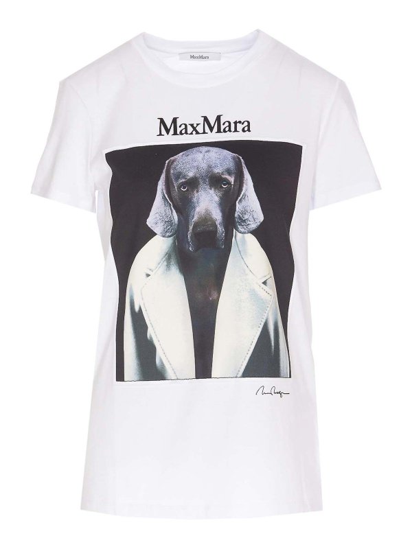 Max Mara: Camisetas - Camiseta - Blanco