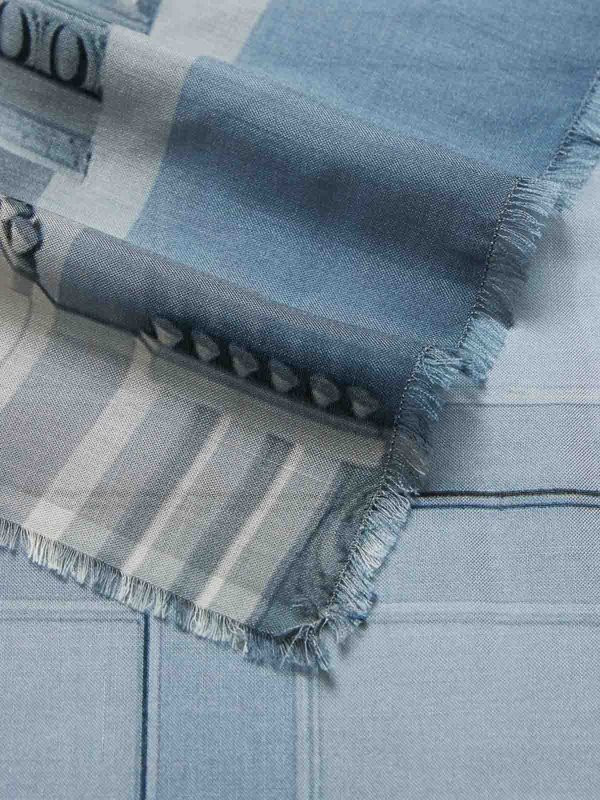 The Best Shops FALIERO SARTI: スカーフ - スカーフ - ブルー