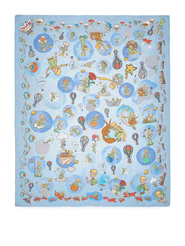 FALIERO SARTI: scarves online - Light Blue Immagination Scarf