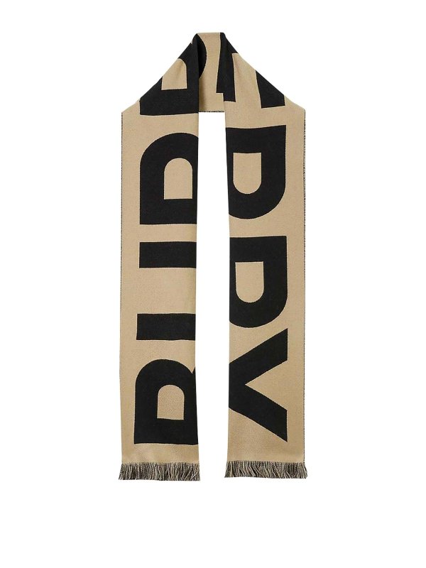 BURBERRY: Bufandas y pañuelos - Bufanda - Beis