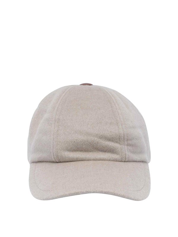 Max Mara: Sombreros - Sombrero - Beis