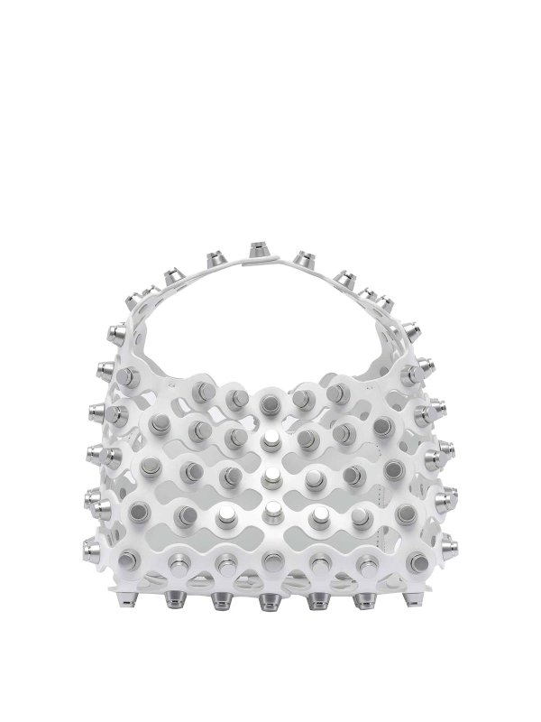 ALEXANDER WANG: totes bags - White Small Rex Handbag