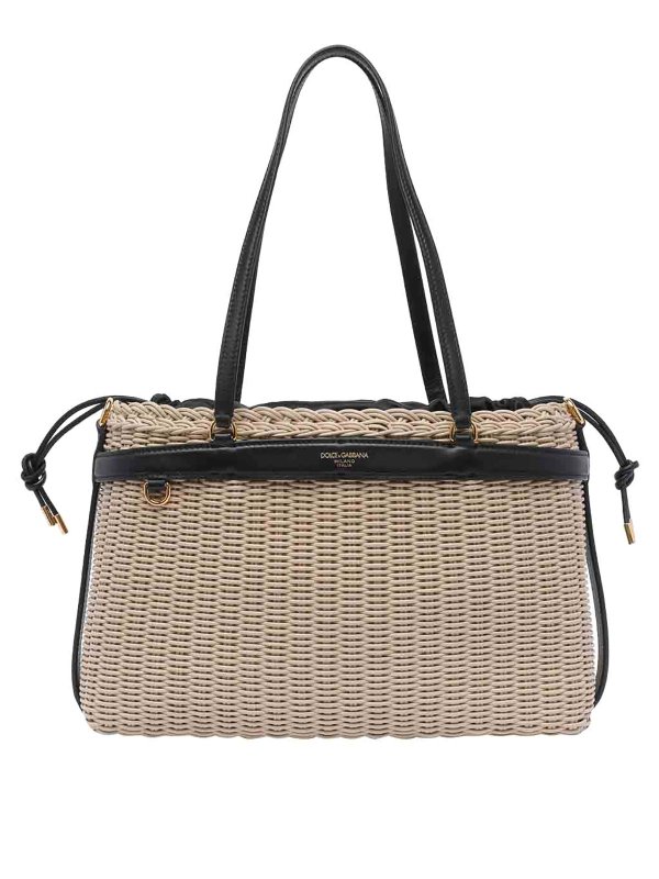 DOLCE & GABBANA: トートバッグ - トートバッグ - ベージュ