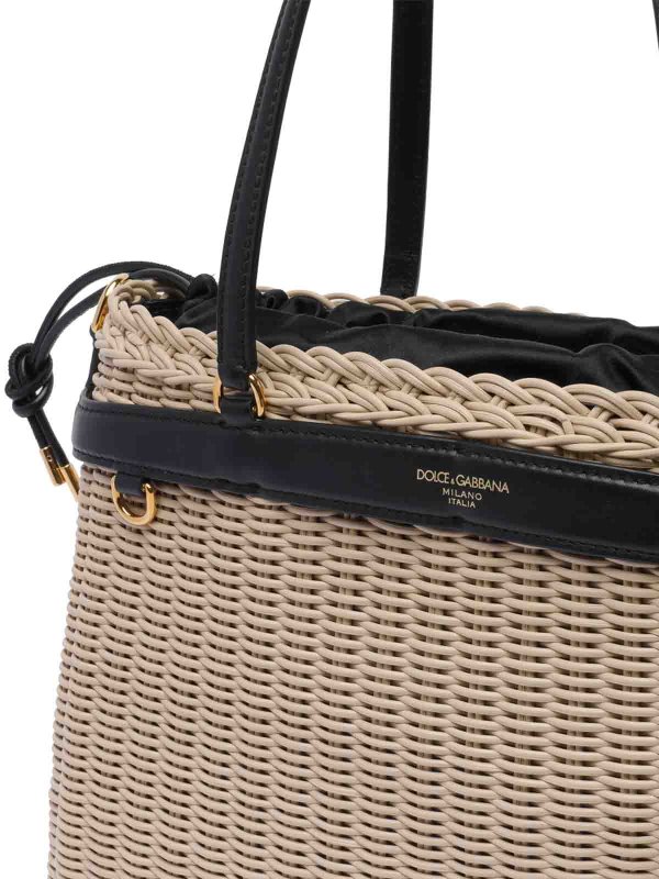 トートバッグ - ベージュ shop online: DOLCE & GABBANA