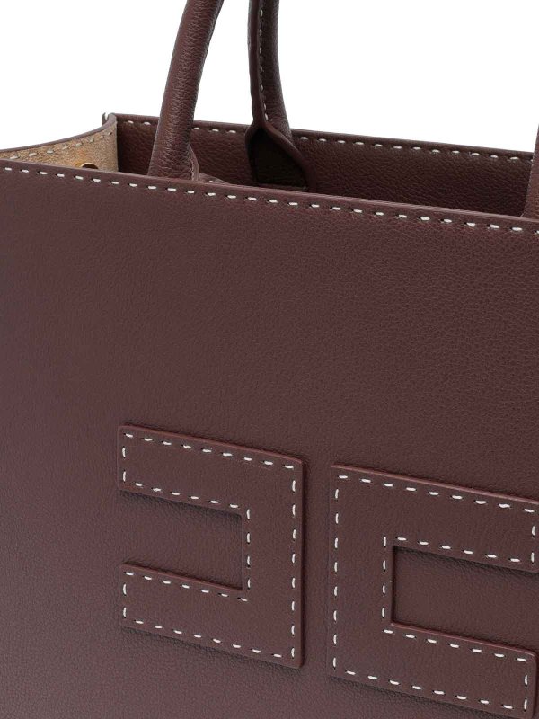 トートバッグ - ブラウン shop online: ELISABETTA FRANCHI