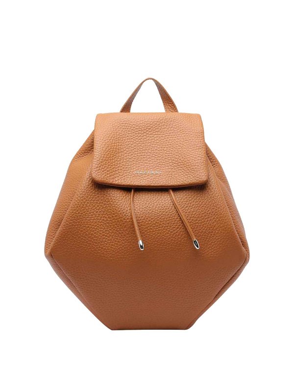 ORCIANI: zaini - Zaino morbido Cuoio