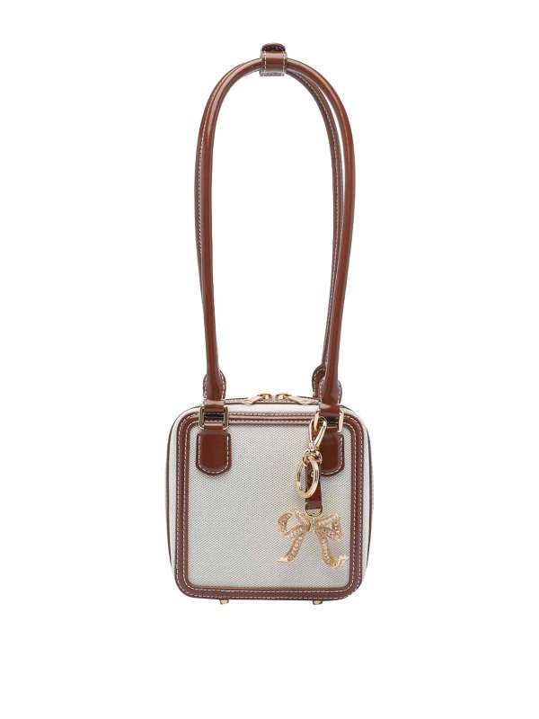 Self Portrait: Schultertaschen - Schultertasche - Beige
