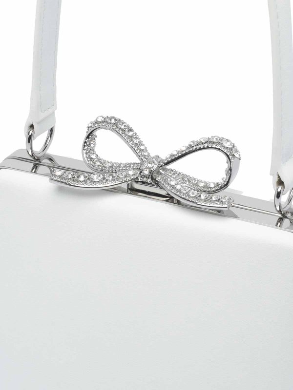 クロスボディバッグ - 白 shop online: Self Portrait