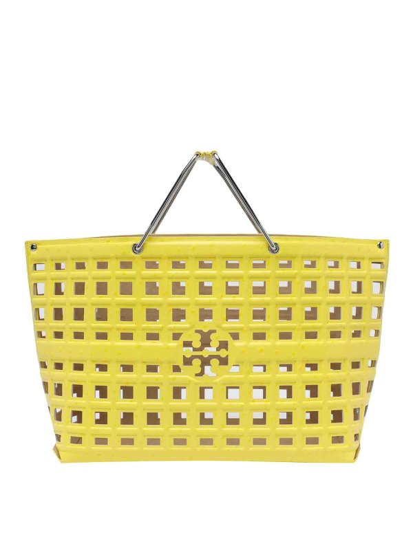 TORY BURCH: Sacs à main - Sac Cabas - Jaune